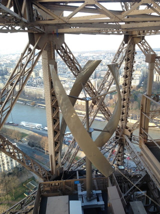 Illustration for article titled The Eiffel Tower Is Generating Power With a Hidden Wind Farm On Its Legs
